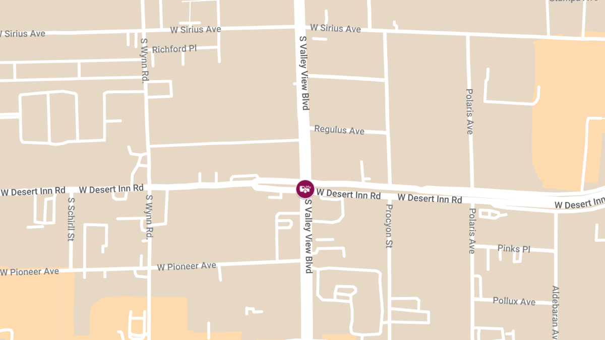 Injuries in Crash at W Desert Inn Rd & S Valley View Blvd