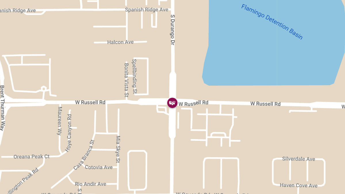 Injuries in Crash at W Russell Rd & S Durango Dr