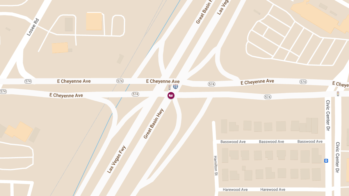 Injuries in Crash on IR15 N at Cheyenne Ave