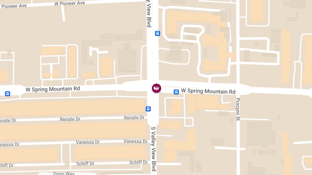 Injuries in Crash on Spring Mountain Rd at S Valley View Blvd