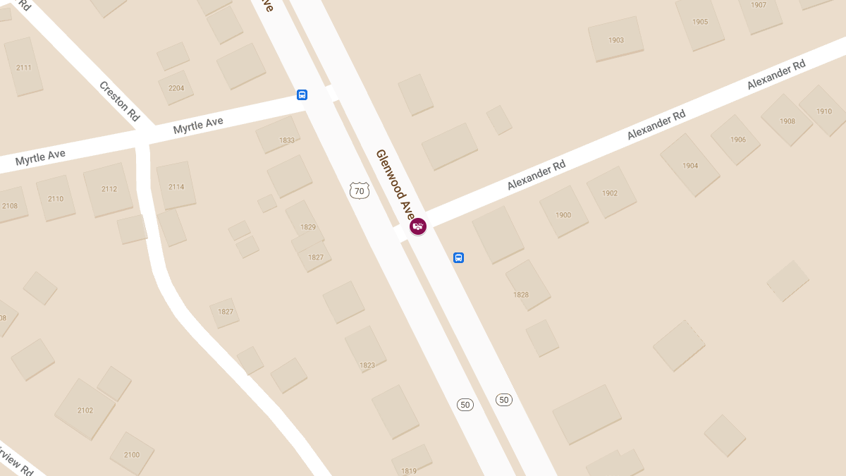 Injuries in Vehicle Accident at Glenwood Ave & Alexander Rd