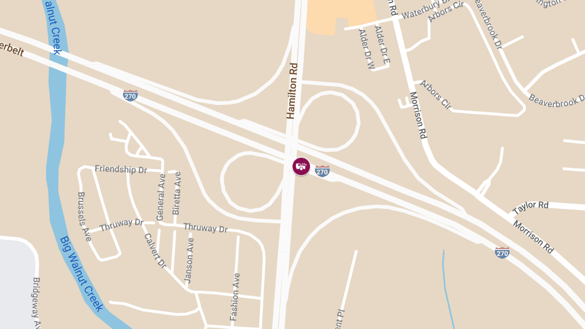 Injury Accident Blocks Two Left Lanes of I-270 S After Hamilton Rd