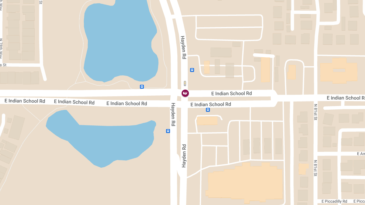 Injury Accident Reported at Hayden Rd & Indian School Rd