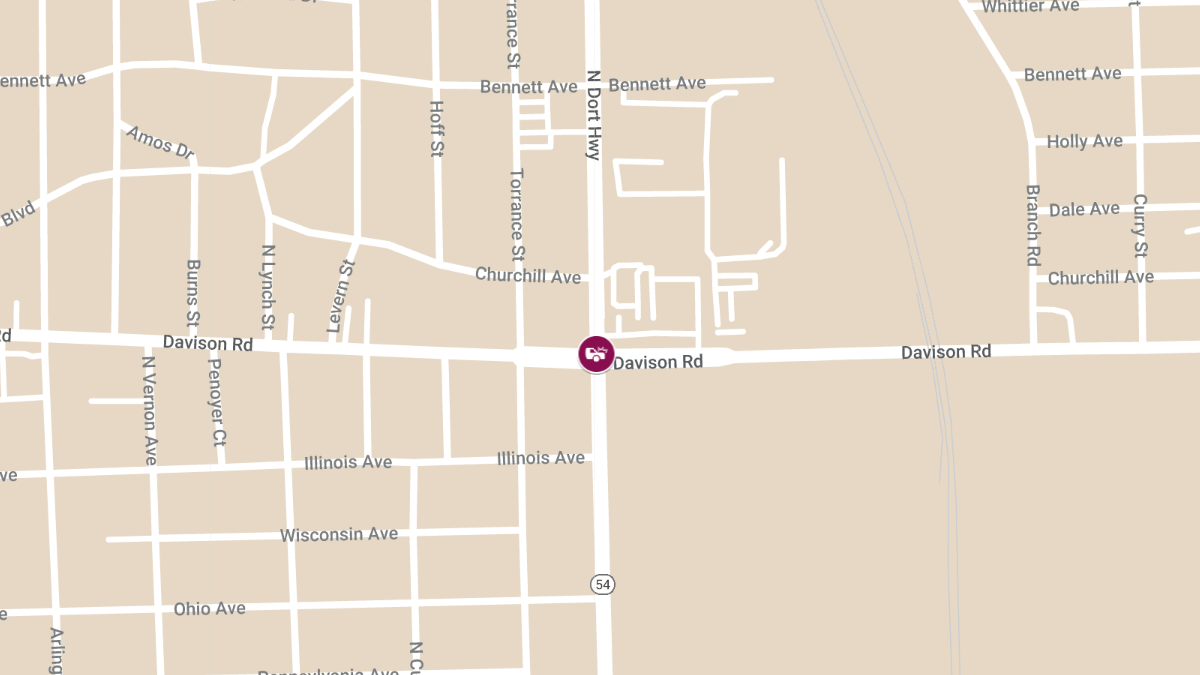Injury Accident Reported at N Dort Hwy & Davison Rd