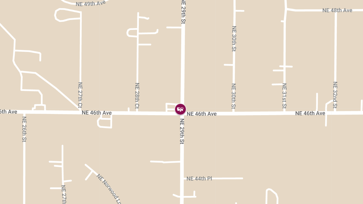 Injury Accident Reported at NE 29th St & 46th Ave