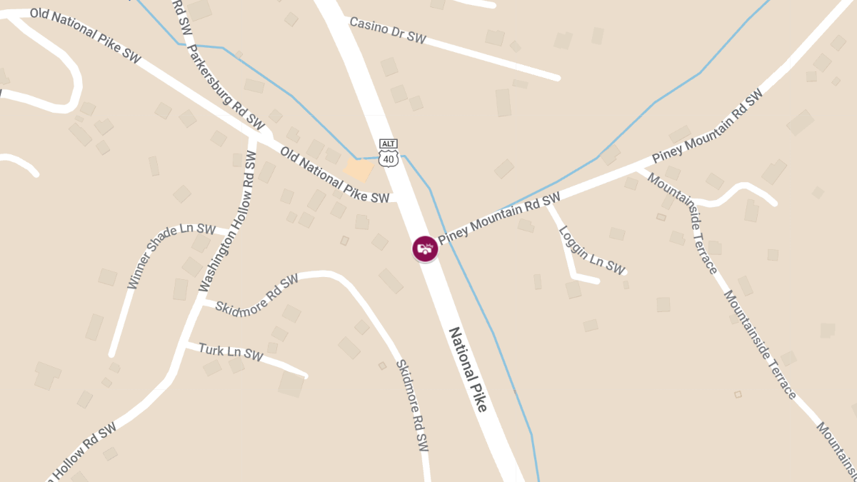 Injury Accident Reported at Piney Mountain Rd and National Hwy