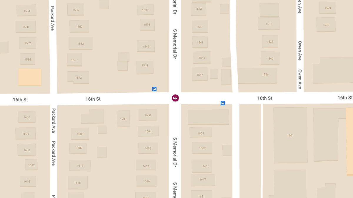 Injury Accident Reported at S Memorial Dr and 16th St