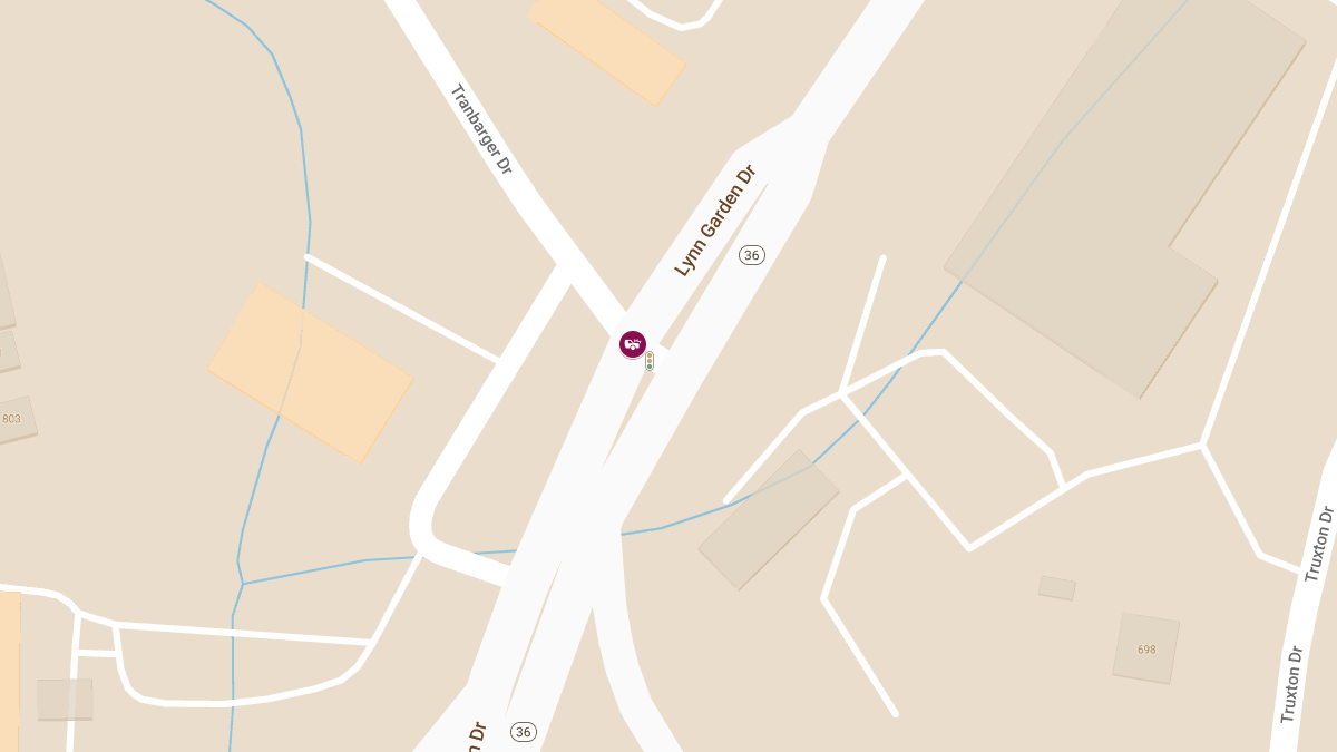 Injury Accident Reported at Tranbarger Dr & Lynn Garden Dr