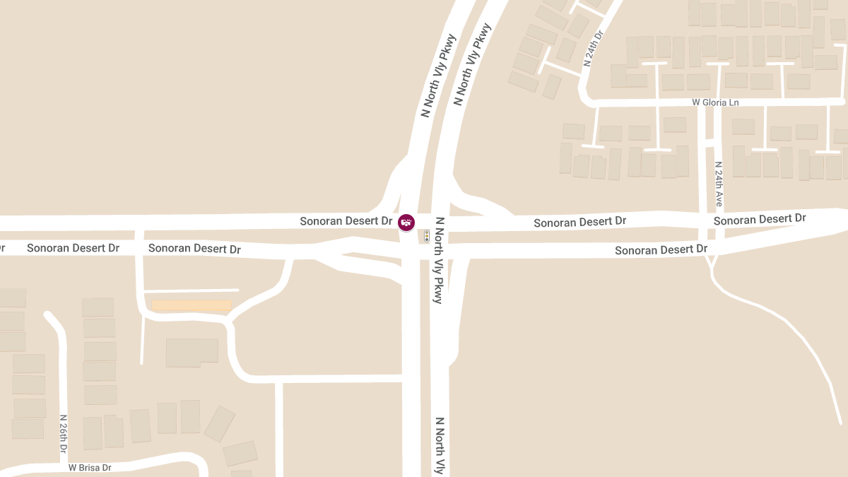 Injury Accident Reported at W Sonoran Desert Dr & N North Valley Pkwy