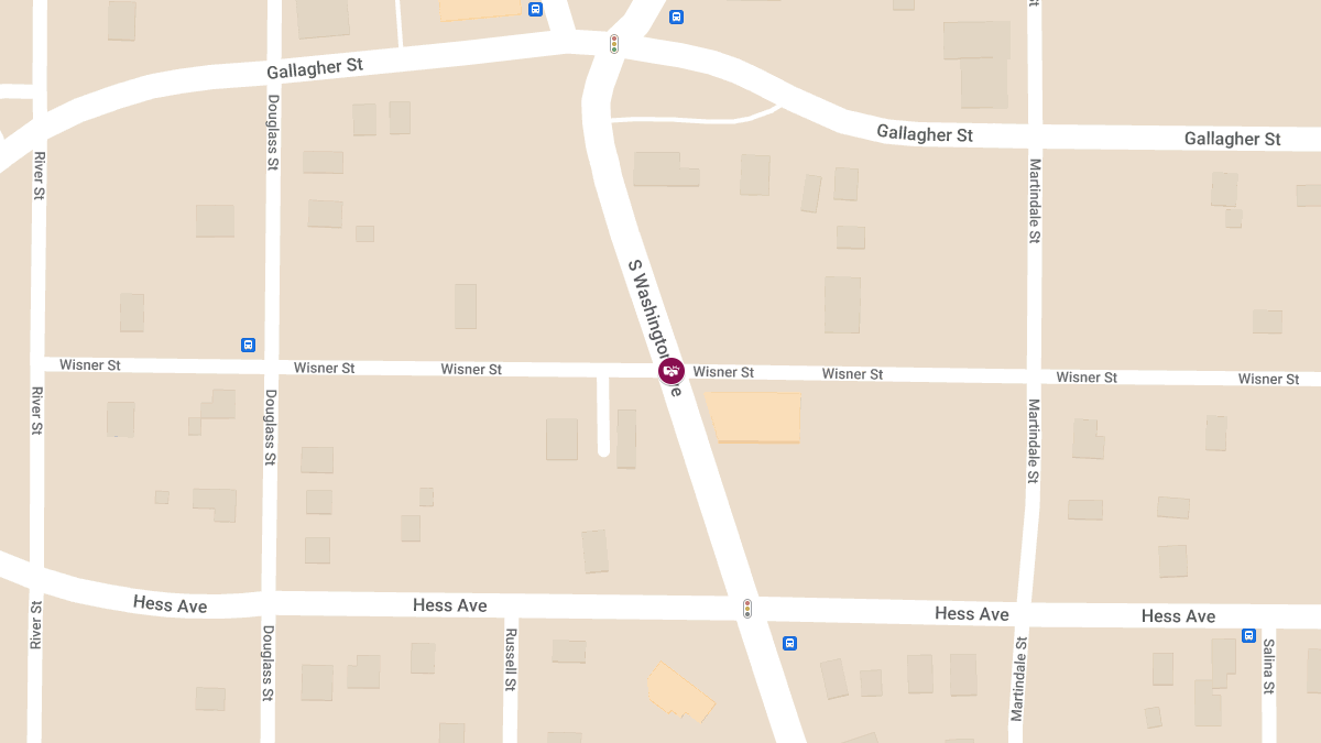 Injury Accident Reported at Washington Ave & Wisner St