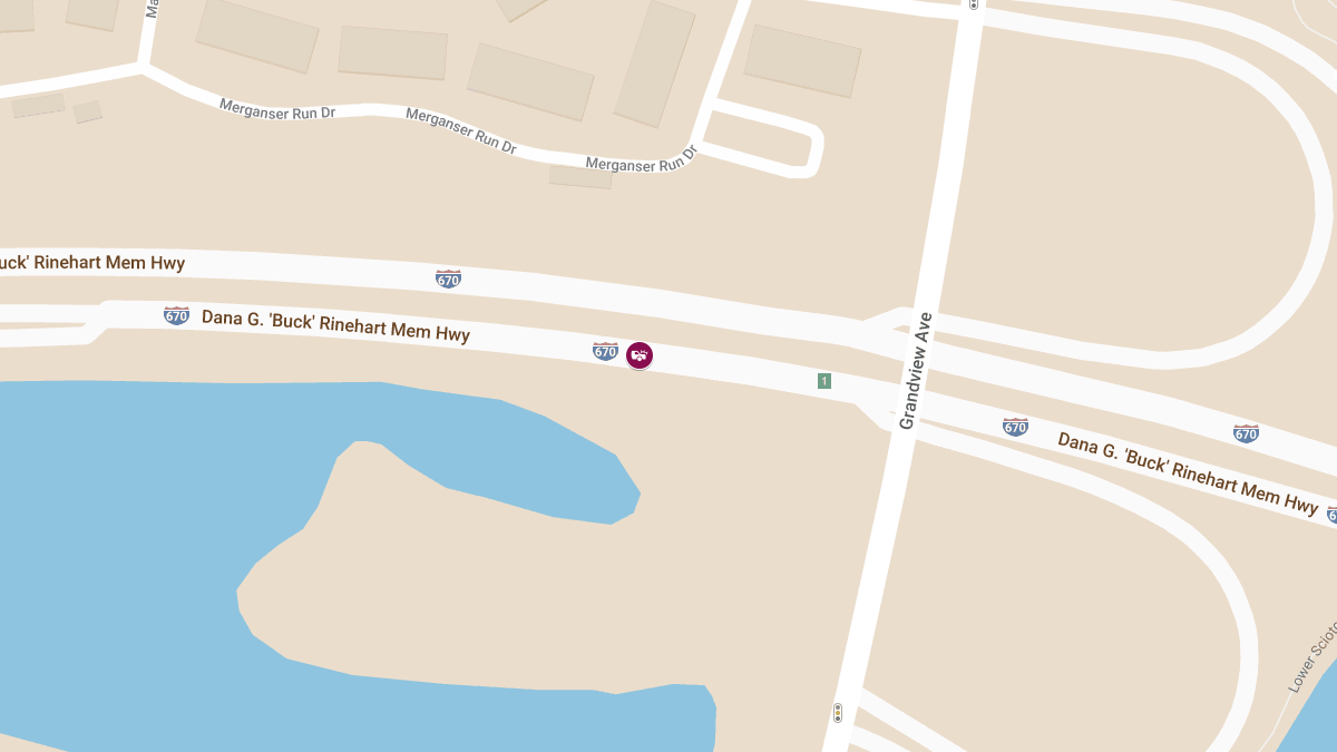 Injury Accident Reported on I-670 East near Grandview Ave