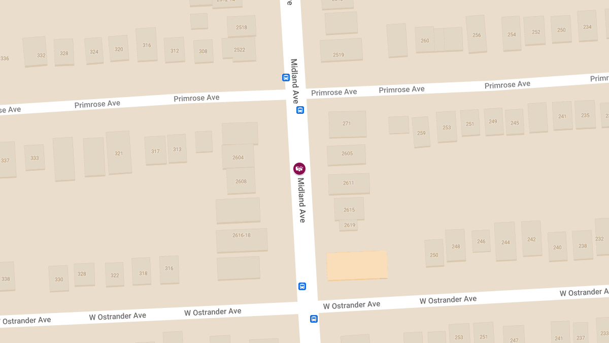 Injury Accident Reported on Midland Ave Between W Ostrander Ave & Primrose Ave