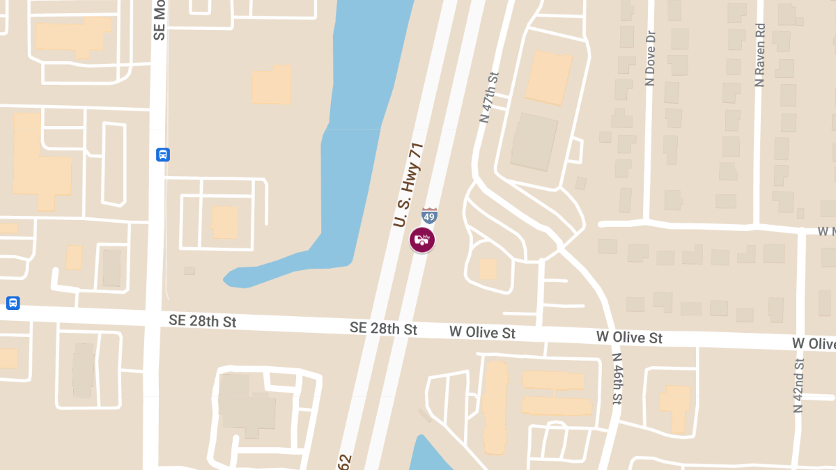 Injury Accident Reported on SB I-49 Near Mile Marker 91.4