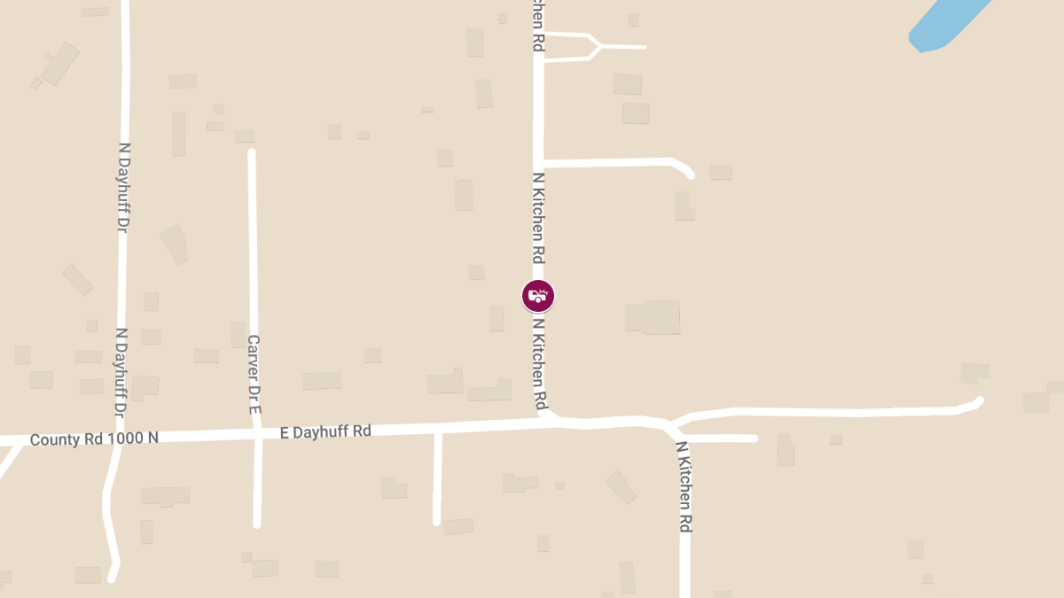 Injury Accident at 10023 N Kitchen Rd in Morgan County