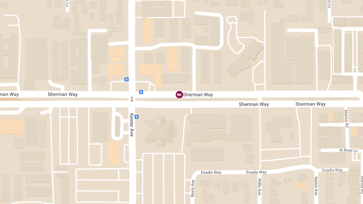 Injury Accident at 14819 Sherman Way
