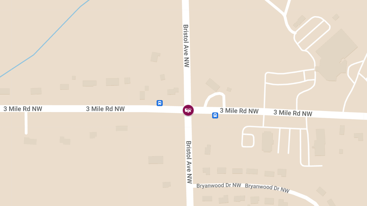 Injury Accident at 3 Mile Rd & Bristol Ave