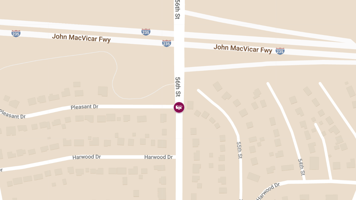 Injury Accident at 56th St & Pleasant St