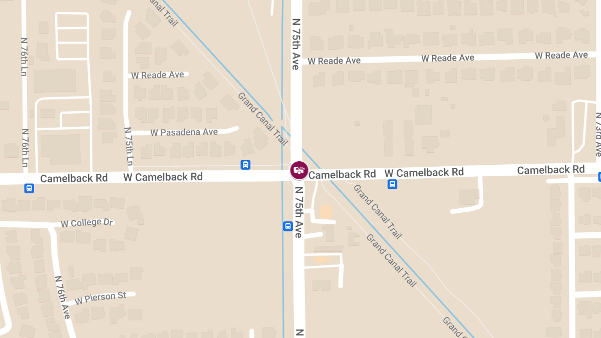 Injury Collision at W Camelback Rd & Grand Ave