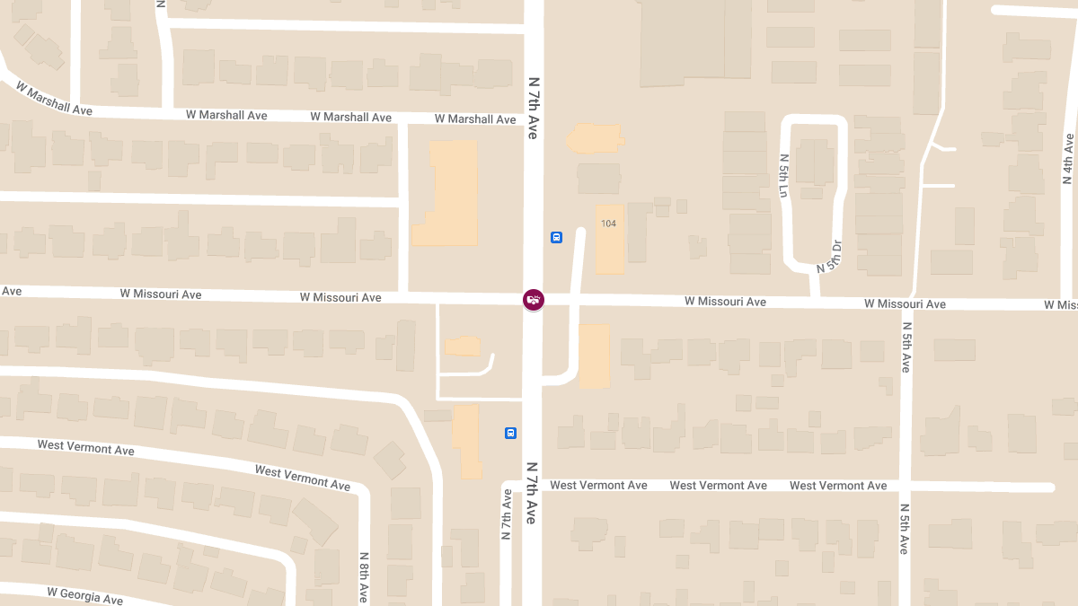 Injury Accident at 7th Ave and Missouri Ave