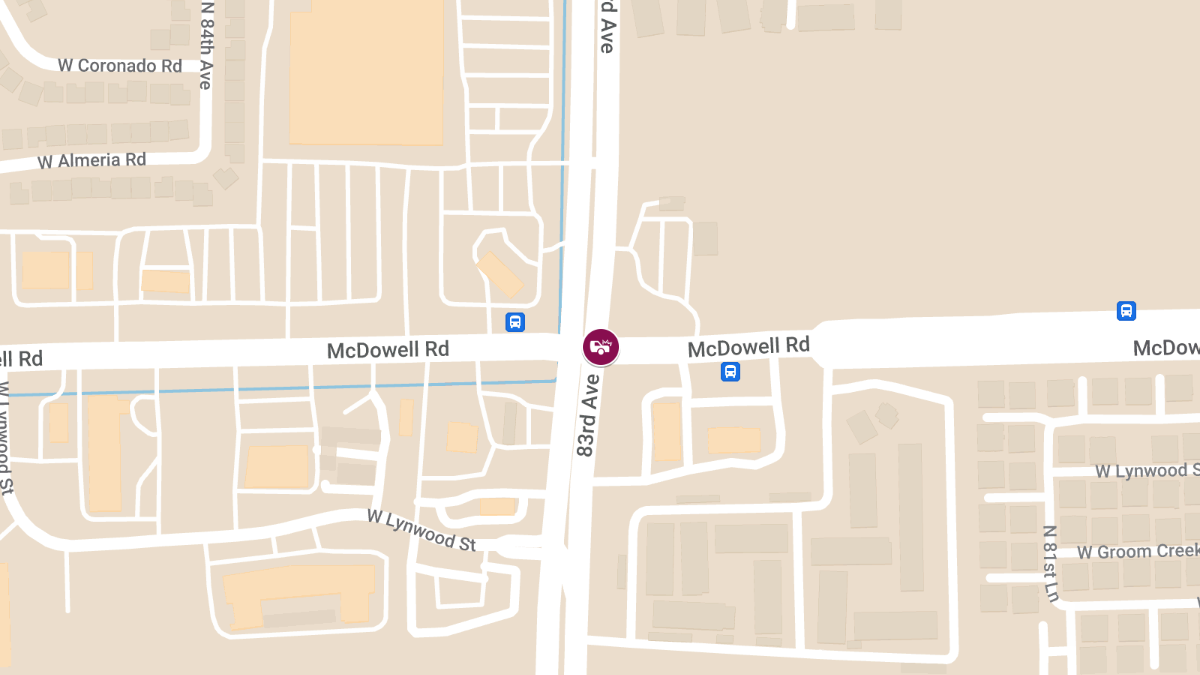 Injury Accident at 83rd Ave and W McDowell Rd