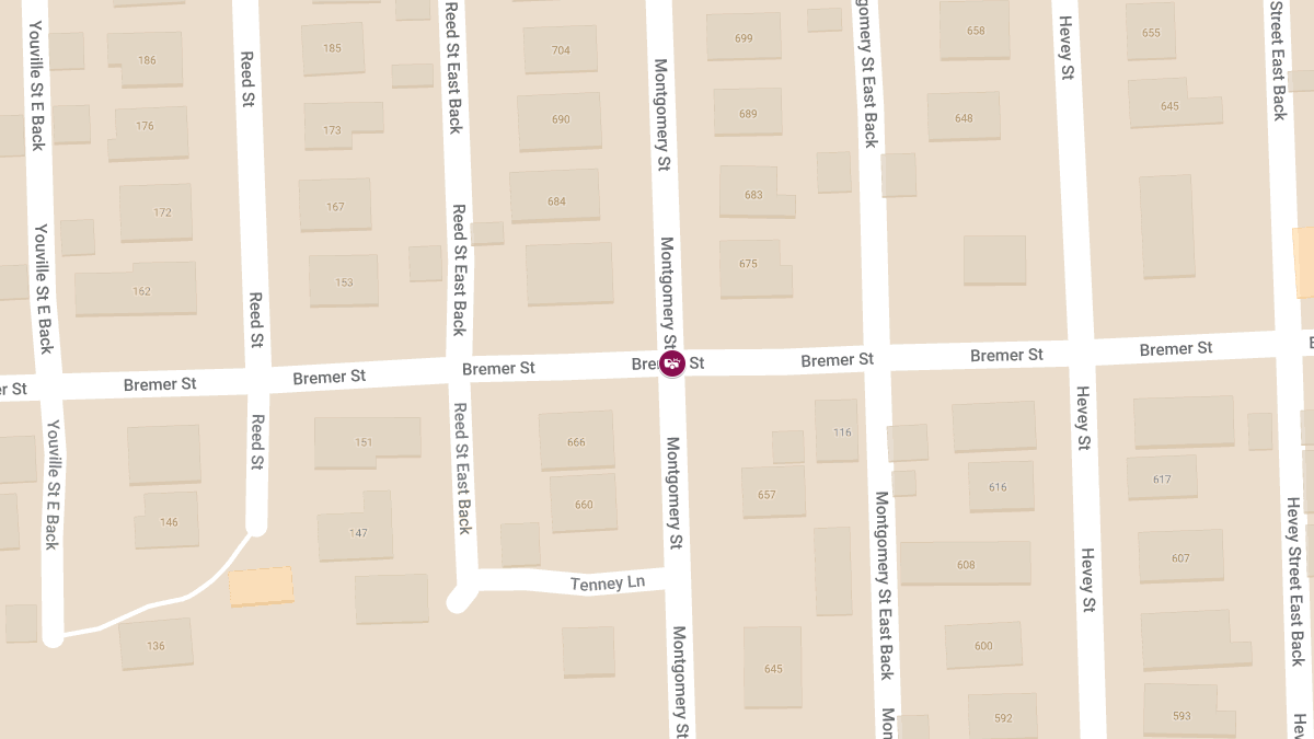 Injury Accident at Bremer St & Montgomery St