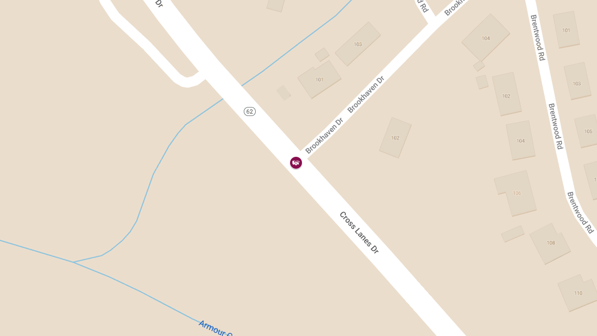 Injury Accident at Brookhaven Dr & Cross Lanes Dr