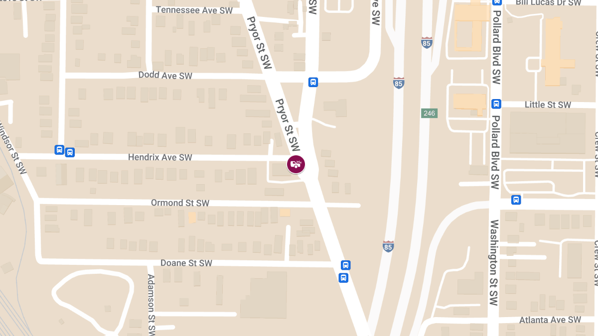 Injury Accident at Central Ave SW & Pryor St SW