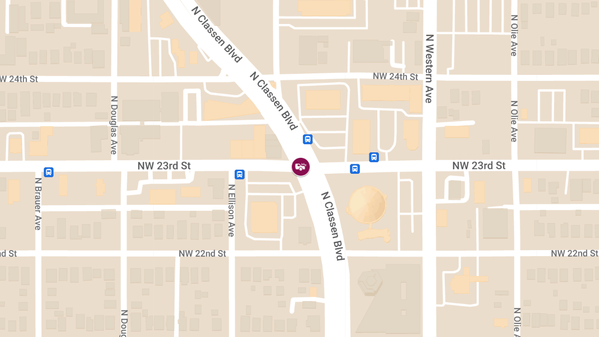 Injury Accident at Classen Blvd & NW 23rd St