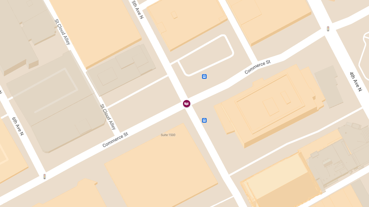 Injury Accident at Commerce St & Rep John Lewis Way N