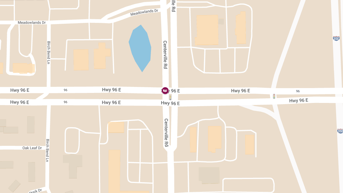 Injury Accident at County Hwy-96 & Centerville Rd