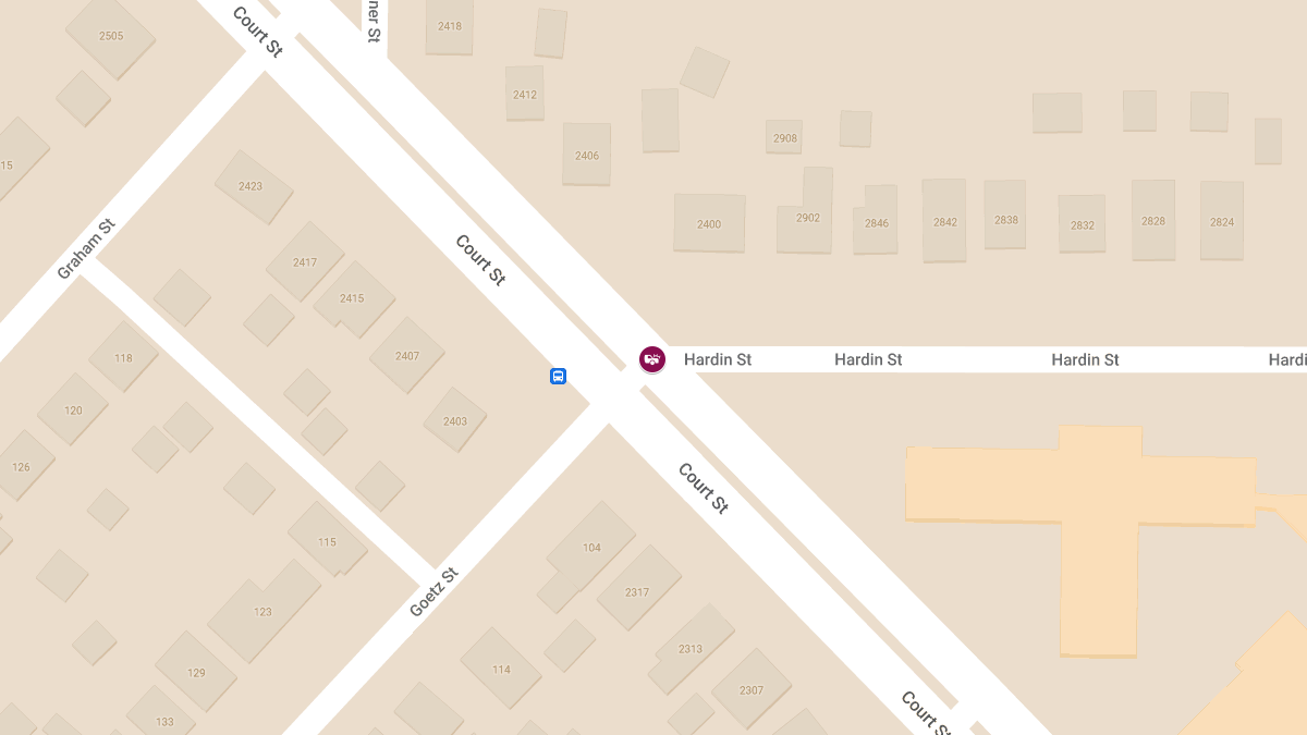 Injury Accident at Court and Hardin