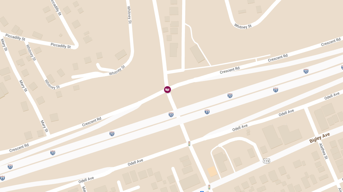 Injury Accident at Crescent Rd & Westmoreland Rd