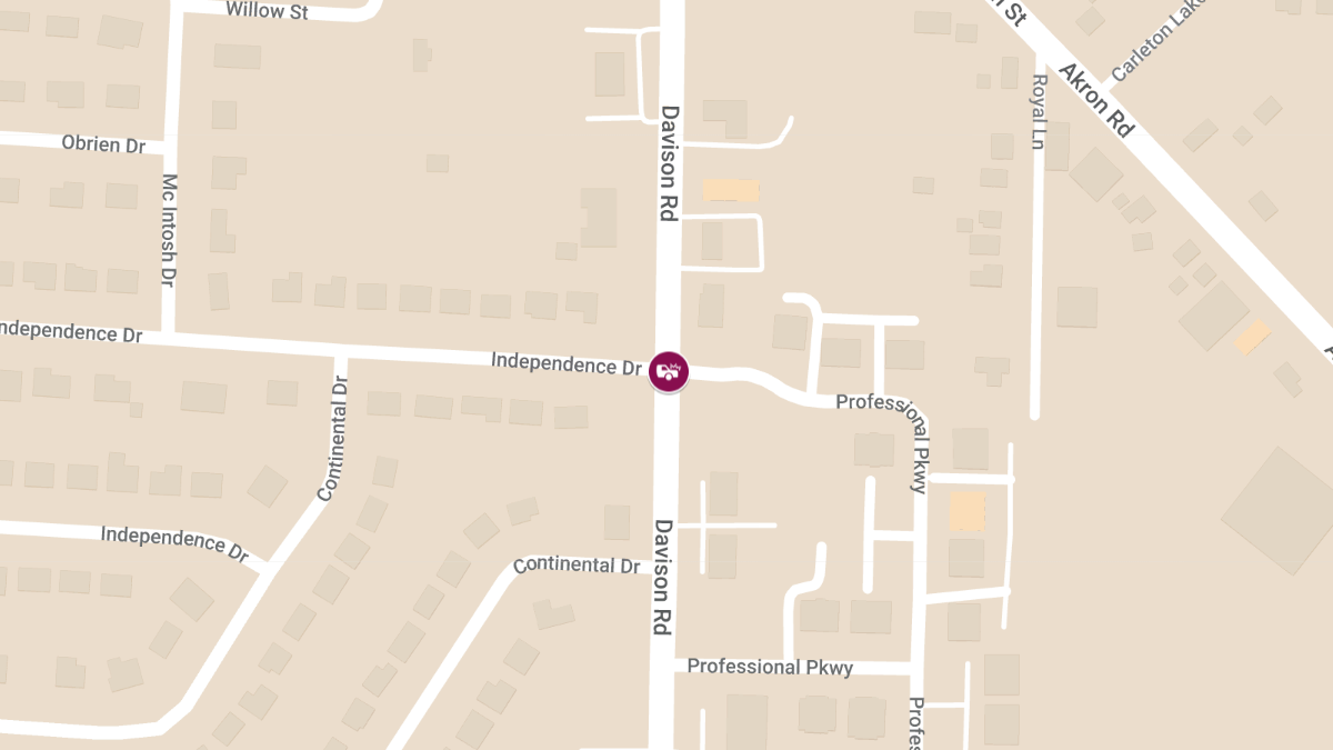 Injury Accident at Davison Rd & Independence Dr