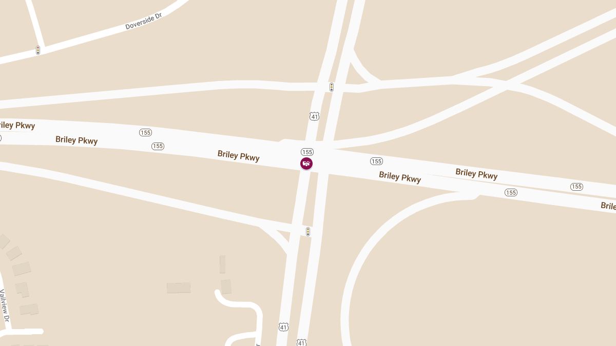 Injury Accident at Dickerson Pike and Briley Pkwy W Entrance Ramp