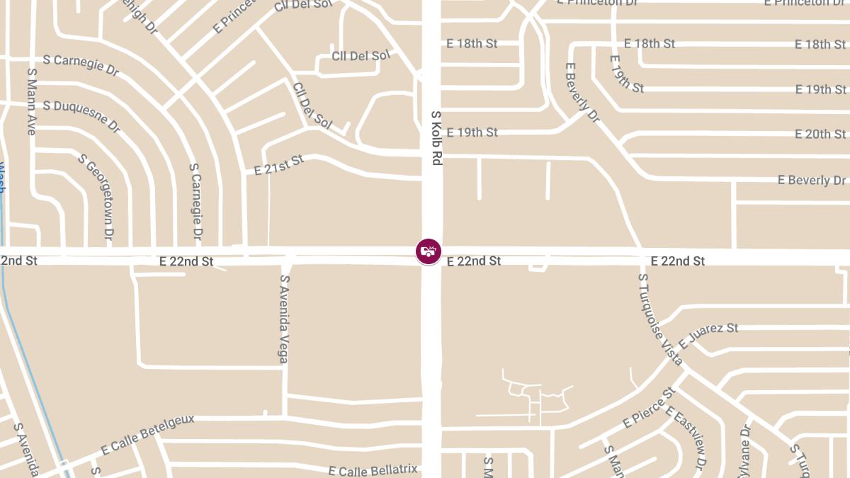 Injury Accident at E 22nd St & S Kolb Rd