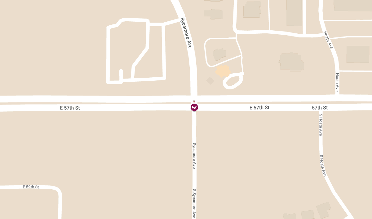 Injury Collision at E 57th St & S Sycamore Ave