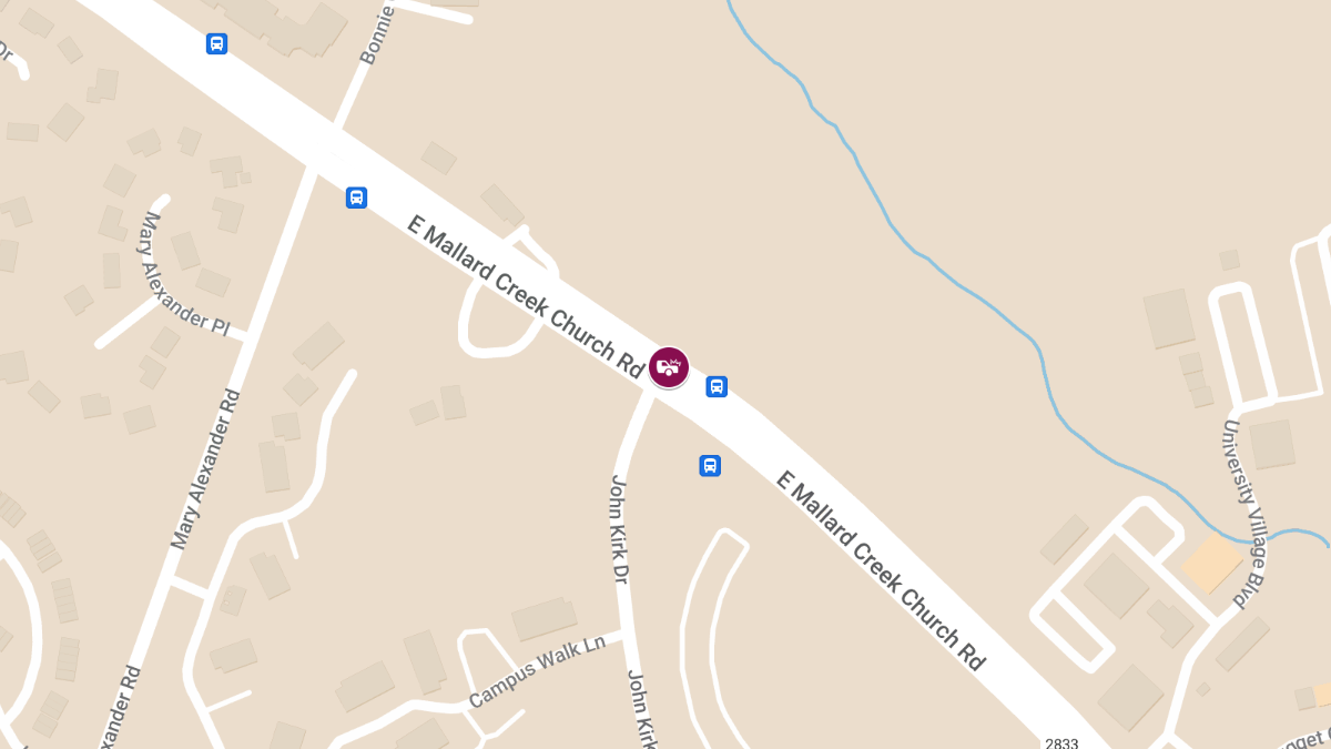 Injury Accident at E Mallard Creek Church Rd & John Kirk Dr