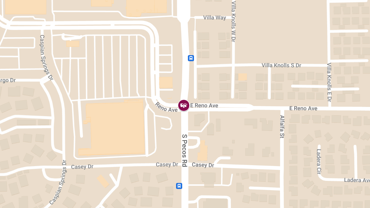 Injury Accident at E Reno Ave & S Pecos Rd