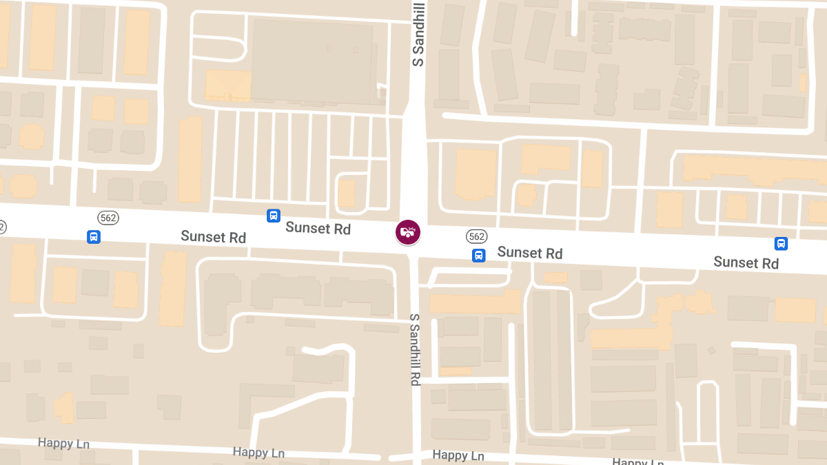 Injury Accident at E Sunset Rd & S Sandhill Rd