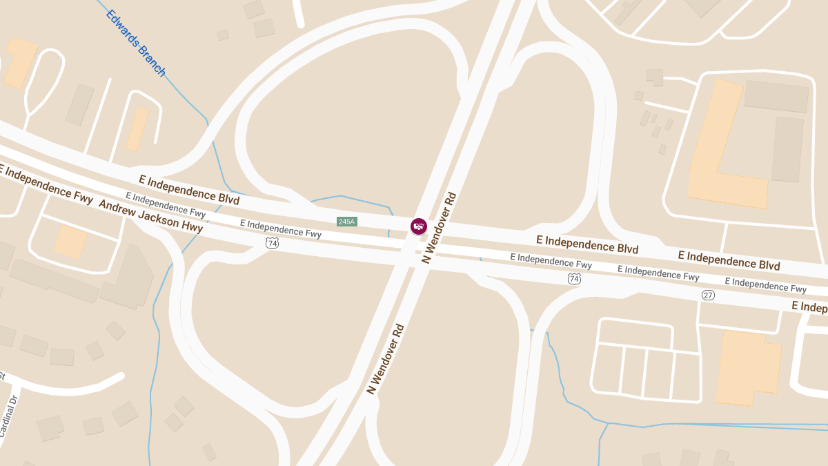 Injury Accident at Eastway Dr & E Independence Blvd