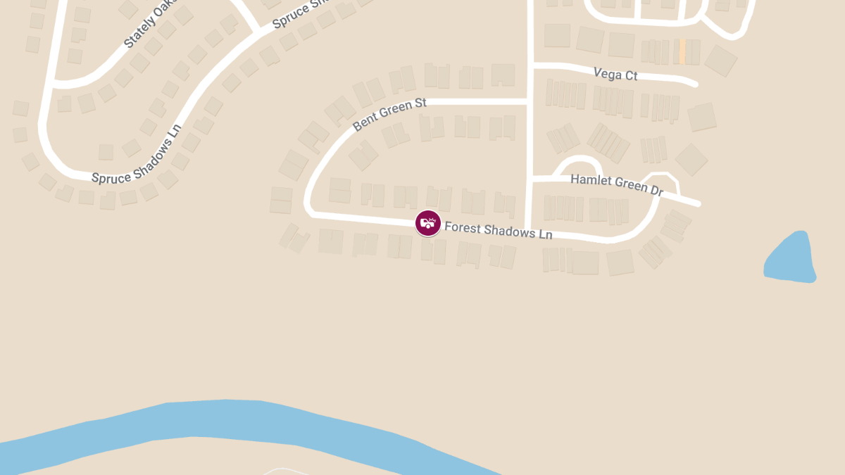 Injury Accident at Forest Shadows Ln