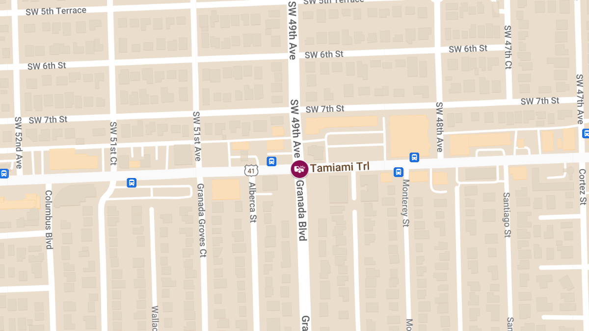 Injury Accident at Granada Blvd & SW 8th St