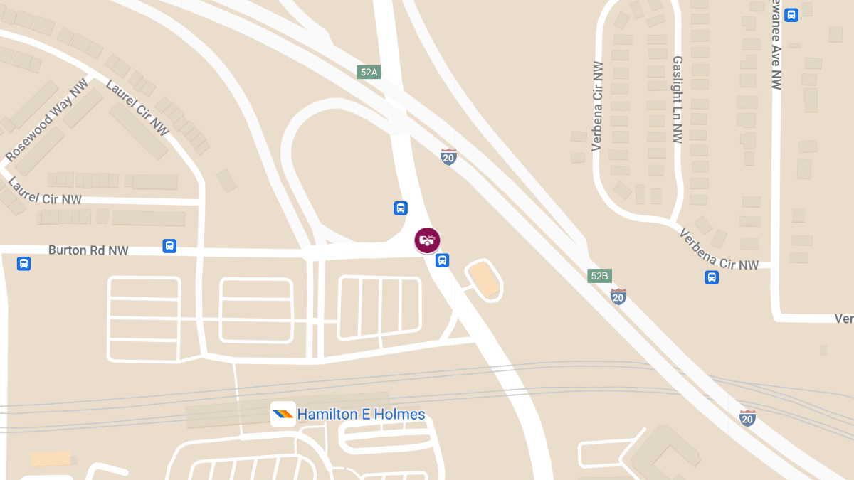 Injury Accident at Hamilton E Holmes Dr NW and Burton Rd NW