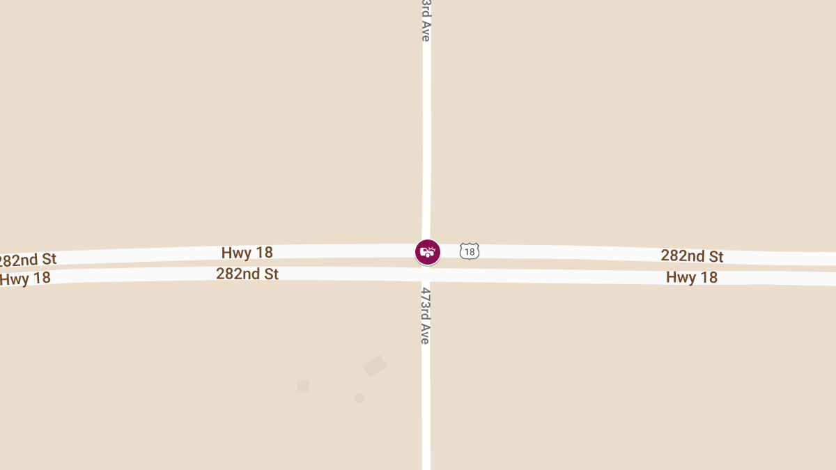 Injury Accident at Hwy 18 and 473rd Ave