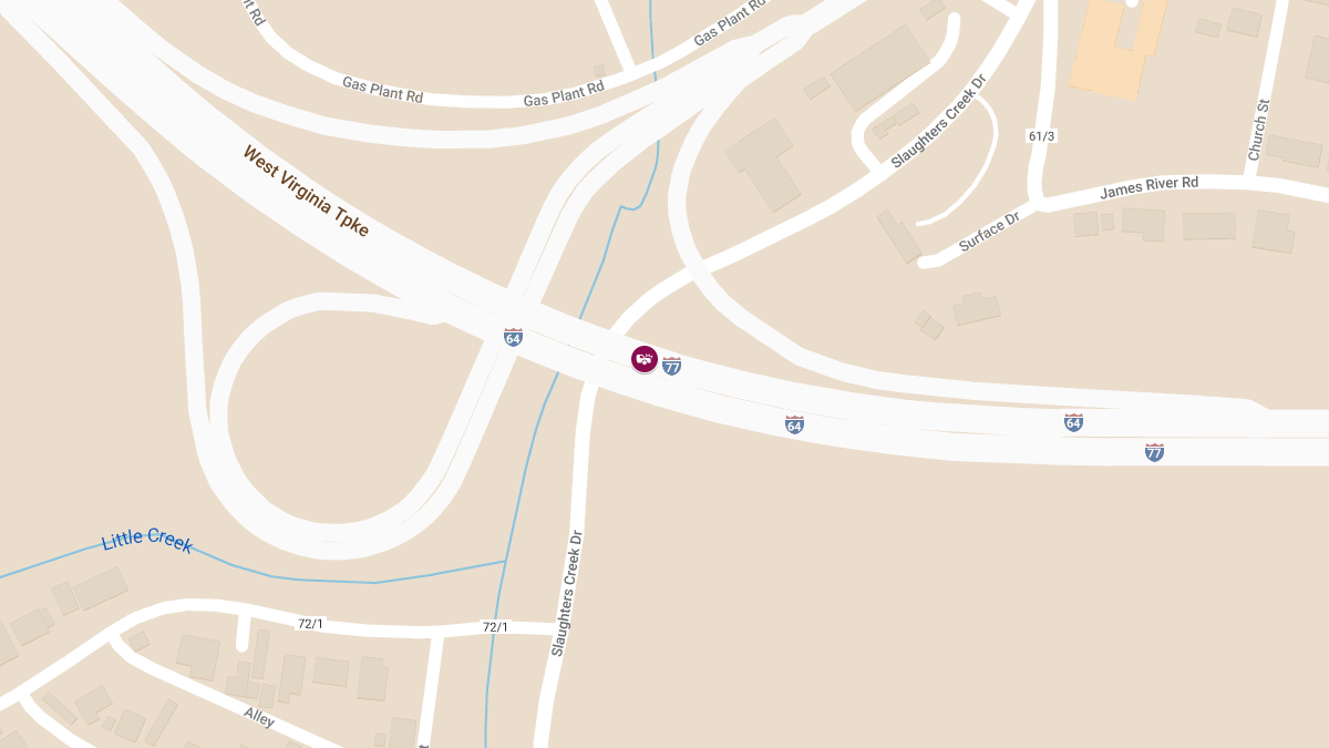 Injury Accident at I-77 N & Chelyan Exit NB