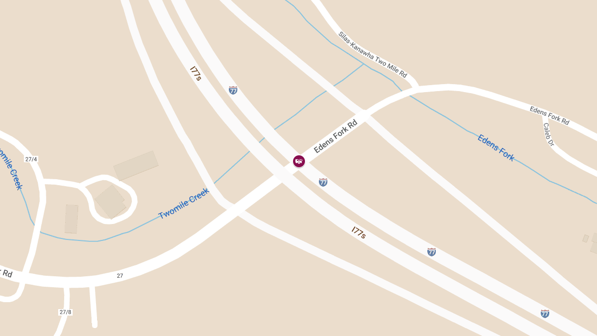 Injury Accident at I-77 S & Edens Fork Rd Exit SB