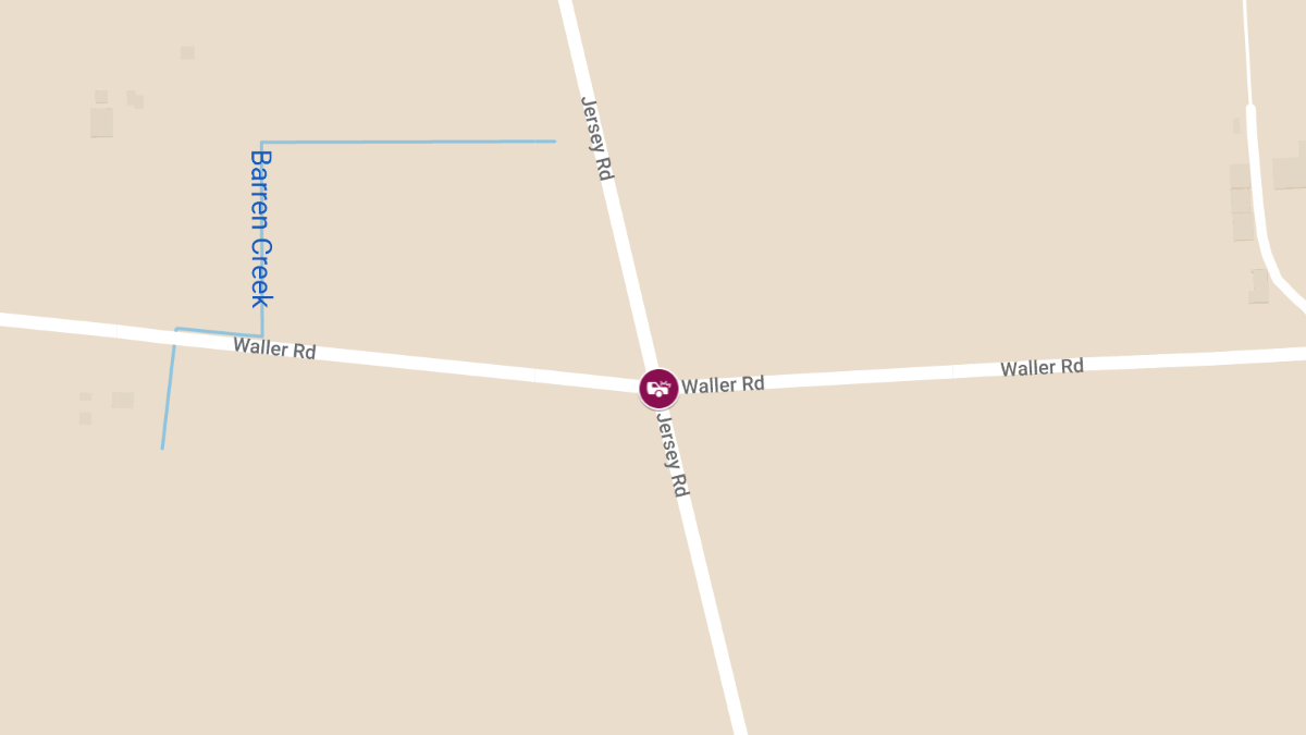 Injury Accident at Jersey Rd & Waller Rd