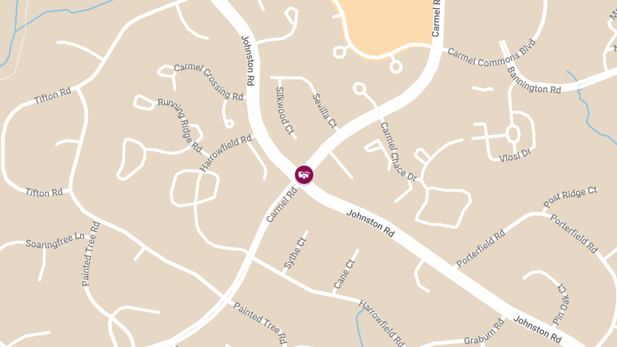 Injury Accident at Johnston Rd & Carmel Rd