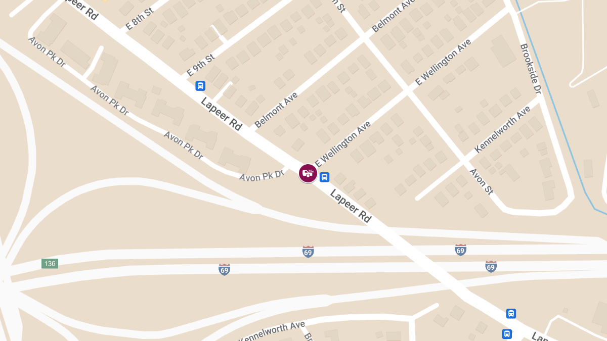 Injury Accident at Lapeer Rd & E Wellington Ave