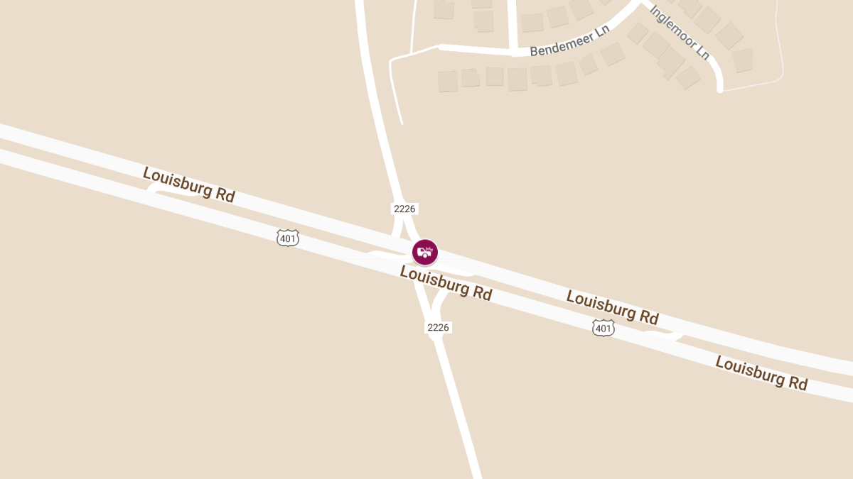Injury Accident at Louisburg Rd & Jonesville Rd
